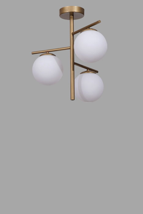 Opviq Lámpara de Araña 9007-2 Blanco y Dorado